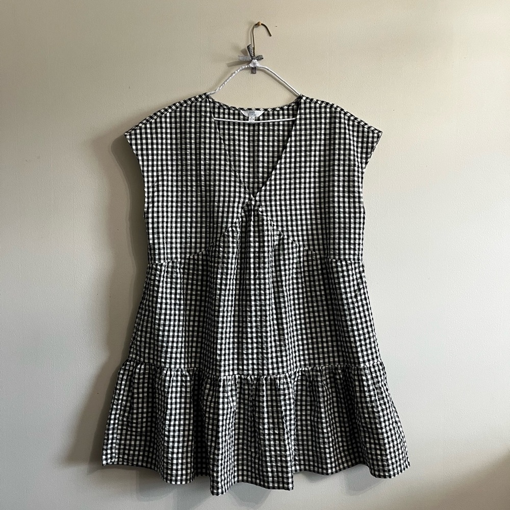 Black and White Gingham Dress